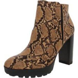 Aquatalia Snakeskin Ankle Boots